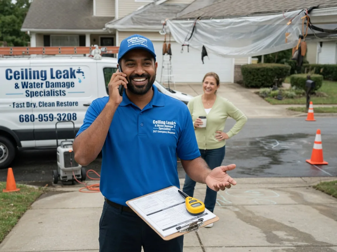 Ceiling Leak Cleanup Beardstown, IL FAQs